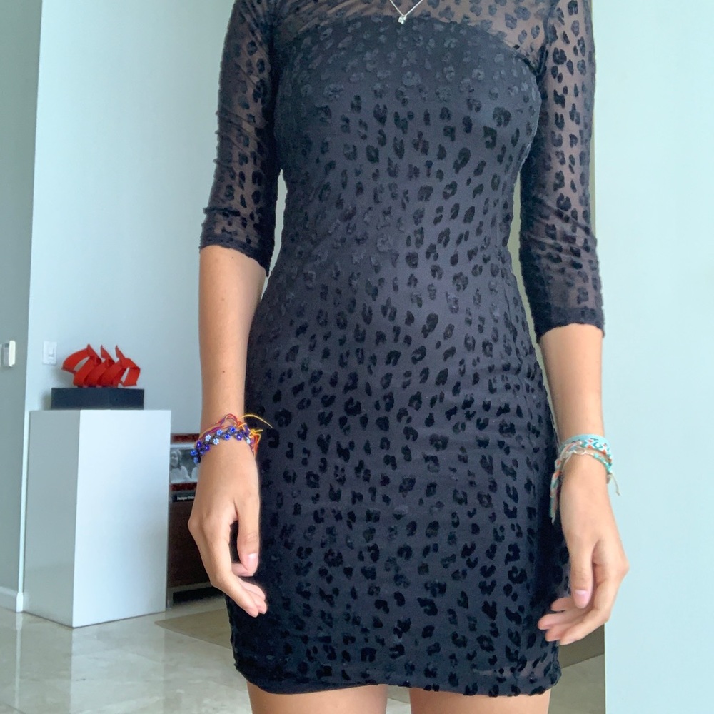 French Connection leopard mini dress